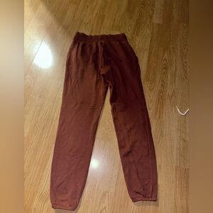 aerie Ribbed Lounge Pants - Rust